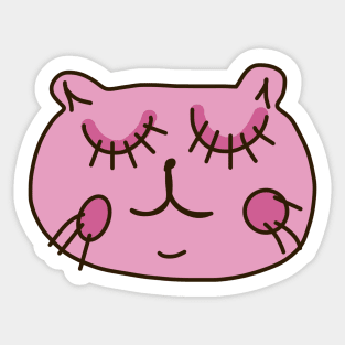 Cute pink kitty Sticker